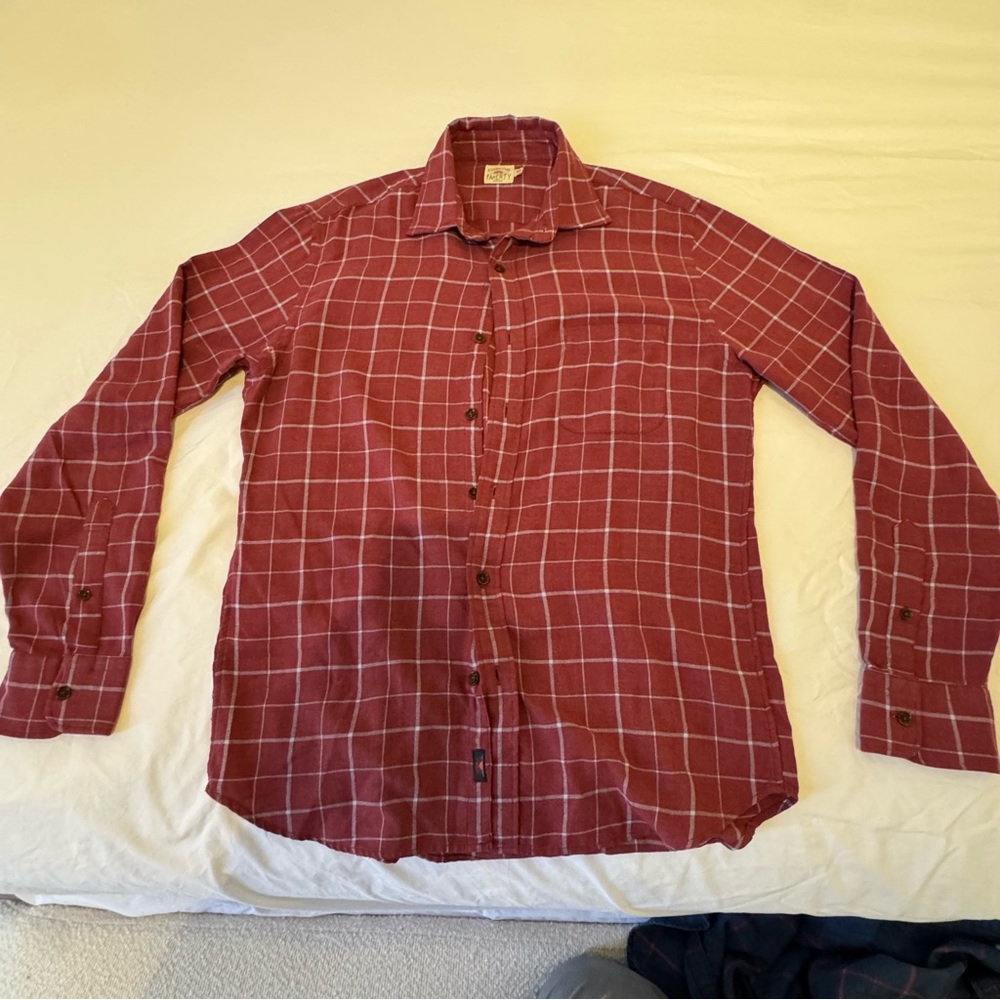 Faherty Long Sleeve Shirt - M